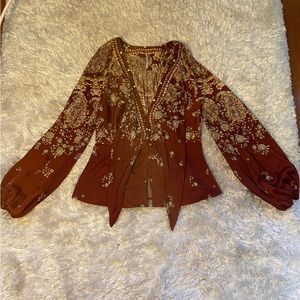 Free people, silk blouse